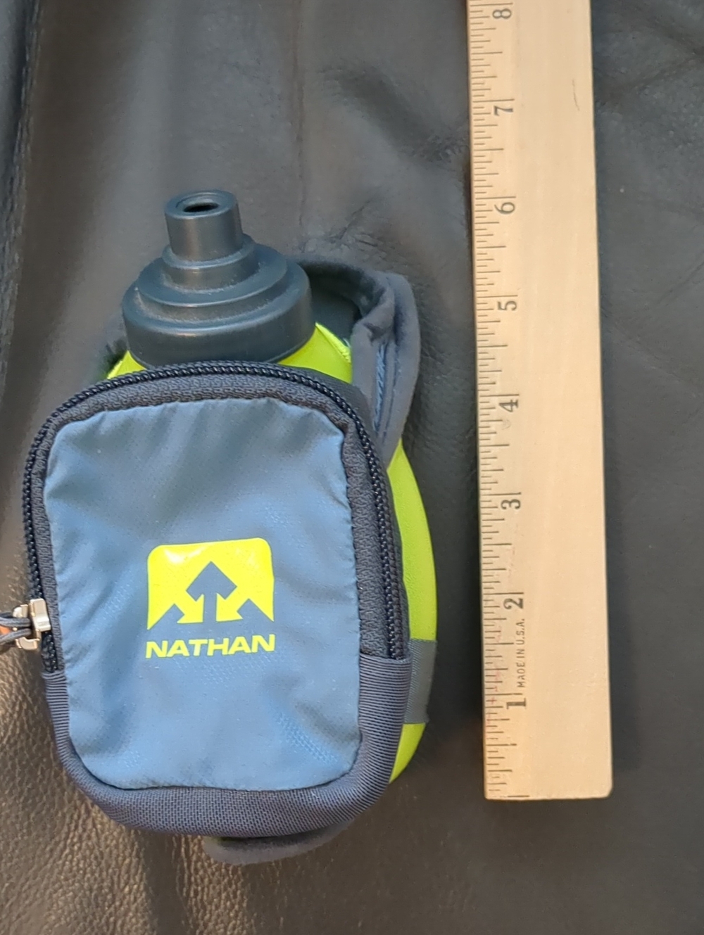Nathan Running Bottle Plastic Yellow Speedshot 12 oz Handheld BPA Free